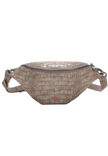 Buffalo Damski Bum Soft Croco Taupe Cross, szarobrązowy