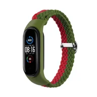 Akcesoria do smartwatchy - Opaska pleciona Smart Band M5/M6/M7 GREEN-RED / ZIELONO-CZERWONY - miniaturka - grafika 1
