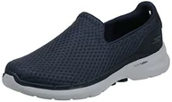 Trampki męskie - Skechers Męskie trampki Go Walk 6 Motley, Granatowy materiał syntetyczny, 49.5 EU - miniaturka - grafika 1