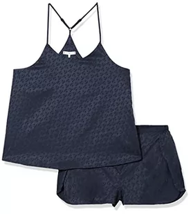 Tommy Hilfiger Damskie pudełko prezentowe Pj Ss Cami i Kapcie Pakiety na prezenty, pustynne niebo tonalny monogram, XL, Monogram tonalny pustynnego nieba, XL - Kapcie damskie - miniaturka - grafika 1