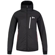Kurtki i kamizelki sportowe damskie - Kurtka damska Hannah Nava Hoody Rozmiar: L / Kolor: szary/czarny - miniaturka - grafika 1