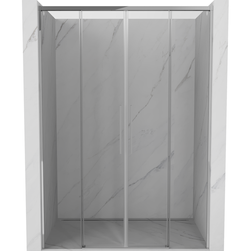 Mexen Rox drzwi prysznicowe rozsuwane 160 cm, transparent, chrom - 8C2-160-002-01-00