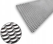 Akcesoria motoryzacyjne - Siatka tuningowa czarna 100x25 cm - 30x10 mm - miniaturka - grafika 1