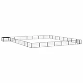 Sprzęt podróżny i transportery dla psów - vidaXL Kojec dla psa, 32 panele, czarny, 100x50 cm, stal - miniaturka - grafika 1