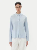 Koszule damskie - Tommy Hilfiger Koszula WW0WW45983 Błękitny Regular Fit - miniaturka - grafika 1