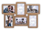 Ramki na zdjęcia - Galeria drewniana multirama 6 zdjęć 10x15 elegant - miniaturka - grafika 1
