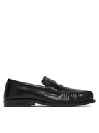 Półbuty męskie - Calvin Klein Lordsy Ess Rubber Loafer Wr Pol Lth HM0HM02171 Czarny - miniaturka - grafika 1