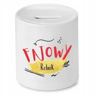 Skarbonki - Skarbonka Dla Szwagra na Urodziny Imieniny Prezent z Nadrukiem ze Zdjęciem + Opakowanie na prezent (wzór 01) - miniaturka - grafika 1