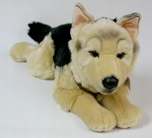 Maskotka Piesek Wilk Owczarek Leżący Wilczur - 61cm - Maskotki i pluszaki - miniaturka - grafika 1