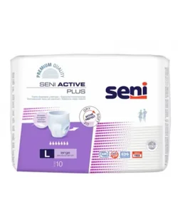 Seni Active Plus Majtki chłonne L, 10 sztuk - Pieluchy dla dorosłych - miniaturka - grafika 1
