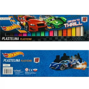 Plastelina Kwadratowa Zestaw 18 Sztuk Hot Wheels - Masy plastyczne - miniaturka - grafika 1