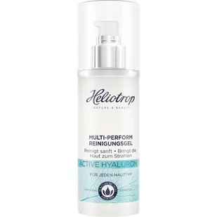 Heliotrop Naturkosmetik ACTIVE HYALURON Multi-Perform żel do czyszczenia, z naturalnym kwasem hialuronowym, czyści i pielęgnuje skórę odczuwalnie dla zdrowego wyglądu skóry, wegański, 150 ml - Kremy do twarzy - miniaturka - grafika 1