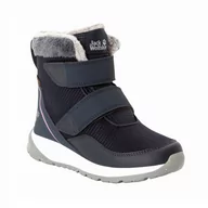 Buty dla dziewczynek - Buty zimowe dla dzieci Jack Wolfskin POLAR WOLF TEXAPORE MID VC K dark blue / rose - 29 - miniaturka - grafika 1