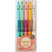 Długopisy - Zebra Sarasa Clip 0.5 MM ball point Pen, 5 Color Set (jj15  5 MK C) by Zebra JJ15-5C-MK - miniaturka - grafika 1