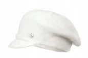 Czapki damskie - Kaszkiet damski CLEO Ecru - miniaturka - grafika 1
