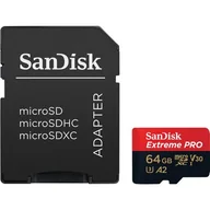 Karty pamięci - SANDISK Extreme PRO microSDXC 64GB - miniaturka - grafika 1