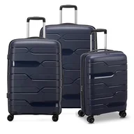 Walizki - Sposób By Roncato MD1 Zestaw 3 Rozszerzalny Wózek Pacific, niebieski, Set di Valigie, Sztywna walizka z rozszerzalną częścią środkową i obrotowymi kołami - miniaturka - grafika 1