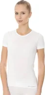 Koszulki i topy damskie - Brubeck SS00970A Koszulka damska z krtkim rkawem COMFORT COTTON biay M - miniaturka - grafika 1