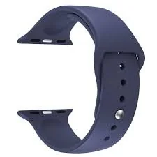 Pasek do zegarka Apple Watch Sport 42/44/45/49mm Granatowy Silikon Rhinocel - Akcesoria do smartwatchy - miniaturka - grafika 1