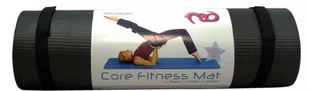 Pilates-Mad Fitness-Mad Fitness matowa, z paskiem do noszenia na ramieniu, 10 MM, czarny, w rozmiarze uniwersalnym FMATNBR10BK - Maty do ćwiczeń - miniaturka - grafika 1