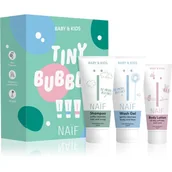 Kosmetyki kąpielowe dla dzieci - Naif Baby & Kids Tiny Bubbles zestaw upominkowy dla dzieci od urodzenia - miniaturka - grafika 1