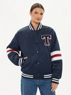 Kurtki damskie - Tommy Jeans Kurtka bomber Letterman DW0DW18306 Granatowy Relaxed Fit - miniaturka - grafika 1