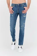 Spodnie męskie - JUST CAVALLI Niebieskie jeansy Slim - Just Cavalli - miniaturka - grafika 1
