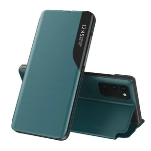 Eco Hurtel Leather View Case elegancki futerał etui z klapką i funkcją podstawki Samsung Galaxy A02s zielony - Etui i futerały do telefonów - miniaturka - grafika 1