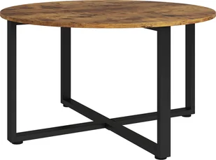 Vicco Stolik kawowy Fyrk, 80 x 47 cm z metalową ramą, Rustykalny dąb/Czarny - Ławy i stoliki kawowe - miniaturka - grafika 1