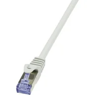 Patchcordy - LogiLink Patchcord CAT.6A S/FTP 5m szary CQ3072S - miniaturka - grafika 1