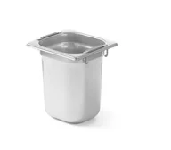 Pojemniki i kosze gastronomiczne - Hendi POJEMNIK GN 1/6 Z CHOWANYMI UCHWYTAMI - 176x162 mm - Hendi, 803707 803707 - miniaturka - grafika 1
