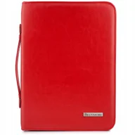 Teczki i aktówki - Czerwony Beltimore Luksusowy Męski Biwuar Neseser Aktówka Teczka Organizer - miniaturka - grafika 1