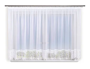 Firana gotowa 500x180, prosta,woal,gipura 30cm - Firany - miniaturka - grafika 1