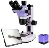 Mikroskopy i lupy - Cyfrowy mikroskop stereoskopowy MAGUS Stereo D7T LCD BASE 6,745 Greenough + kamera HDMI FHD + monitor IPS - miniaturka - grafika 1