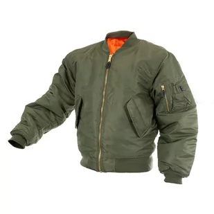 Kurtka turystyczna męska Bomberka Mil-Tec MA1 Basic Olive - Odzież trekkingowa męska - miniaturka - grafika 1