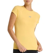 Koszulki sportowe damskie - Koszulka New Balance WT51223CEE - żółta - miniaturka - grafika 1