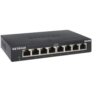 Netgear GS308 - switch - 8 ports - unmanaged (GS308-300PES) - Switche - miniaturka - grafika 1