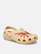 Klapki i japonki damskie - Crocs Chodaki "Classic Webbing" w kolorze beżowym - miniaturka - grafika 1