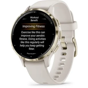 Garmin Venu 3S 41mm Beżowy - Smartwatch - miniaturka - grafika 1