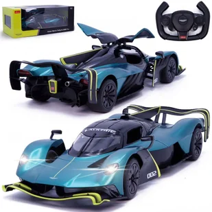 AUTKO ZDALNIE STEROWANE Aston Martin Valkyrie AMR NA PILOTA OTWIERANE DRZWI Ciemno-zielony - Zabawki zdalnie sterowane - miniaturka - grafika 1