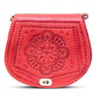 Torebki damskie - Torebka Damska Listonoszka Skórzana Na Ramię Orientalna Etniczna Z Maroko - miniaturka - grafika 1