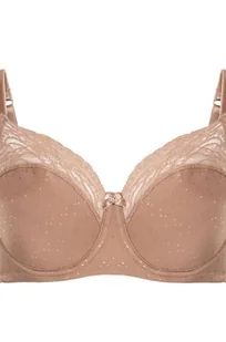 Hunkemöller Biustonosz nieusztywniany z fiszbinami Sophie Brązowy - Biustonosze - miniaturka - grafika 1