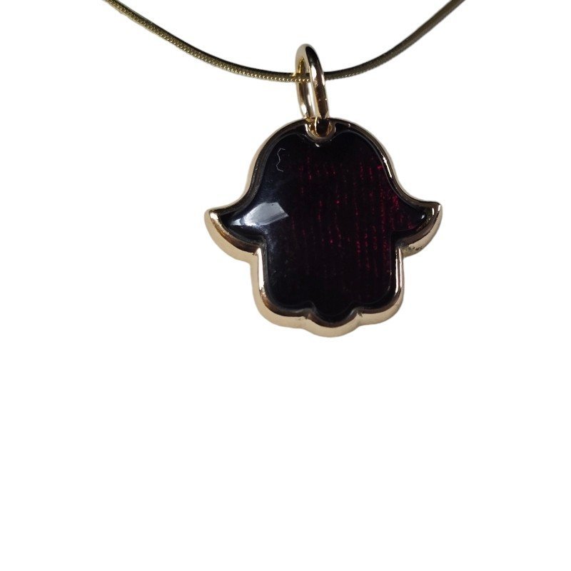 ankabizuteria.pl Zawieszka srebrna pozłacana z wiśniowym bursztynem R