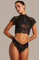 Majtki damskie - Hunkemöller Stringi Amelia Czarny - miniaturka - grafika 1