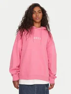 Bluzy damskie - Roxy Bluza Lineup ERJFT05016 Różowy Oversize - miniaturka - grafika 1