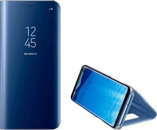 New Sleep Case etui do Samsung Galaxy S25 Ultra pokrowiec z klapką i podstawką - niebieskie