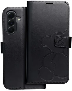 Kabura MEZZO Book do IPHONE 16e SE 4 2025 teddy bear czarny - Etui i futerały do telefonów - miniaturka - grafika 1