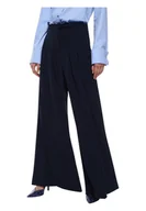 Spodnie damskie - Pantaloni palazzo a vita alta con pince Donna Imperial - miniaturka - grafika 1