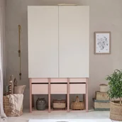 Szafy i szafki dla dzieci - Szafa Tweens Pudrowy Róż - miniaturka - grafika 1