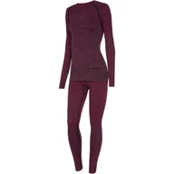 Pozostała odzież narciarska - Viking Europe Europe Petra Bamboo Komplet bielizny Kobiety, pink S 2020 Zestawy bielizny termicznej i narciarskiej 500205321-46-S - miniaturka - grafika 1